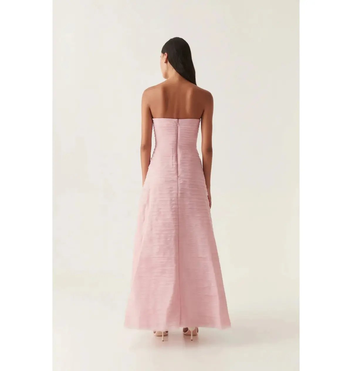 Aje Soundscape Maxi Dress Chalk Pink Size AU 6 photo 3