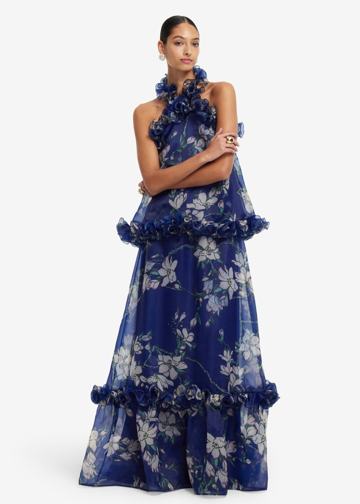 Michelle Top & Paige Skirt in Midnight Magnolia photo 2