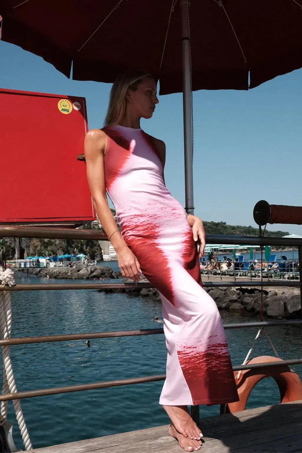 Susie Maxi Dress in ballet pink bec and bridge photo 16