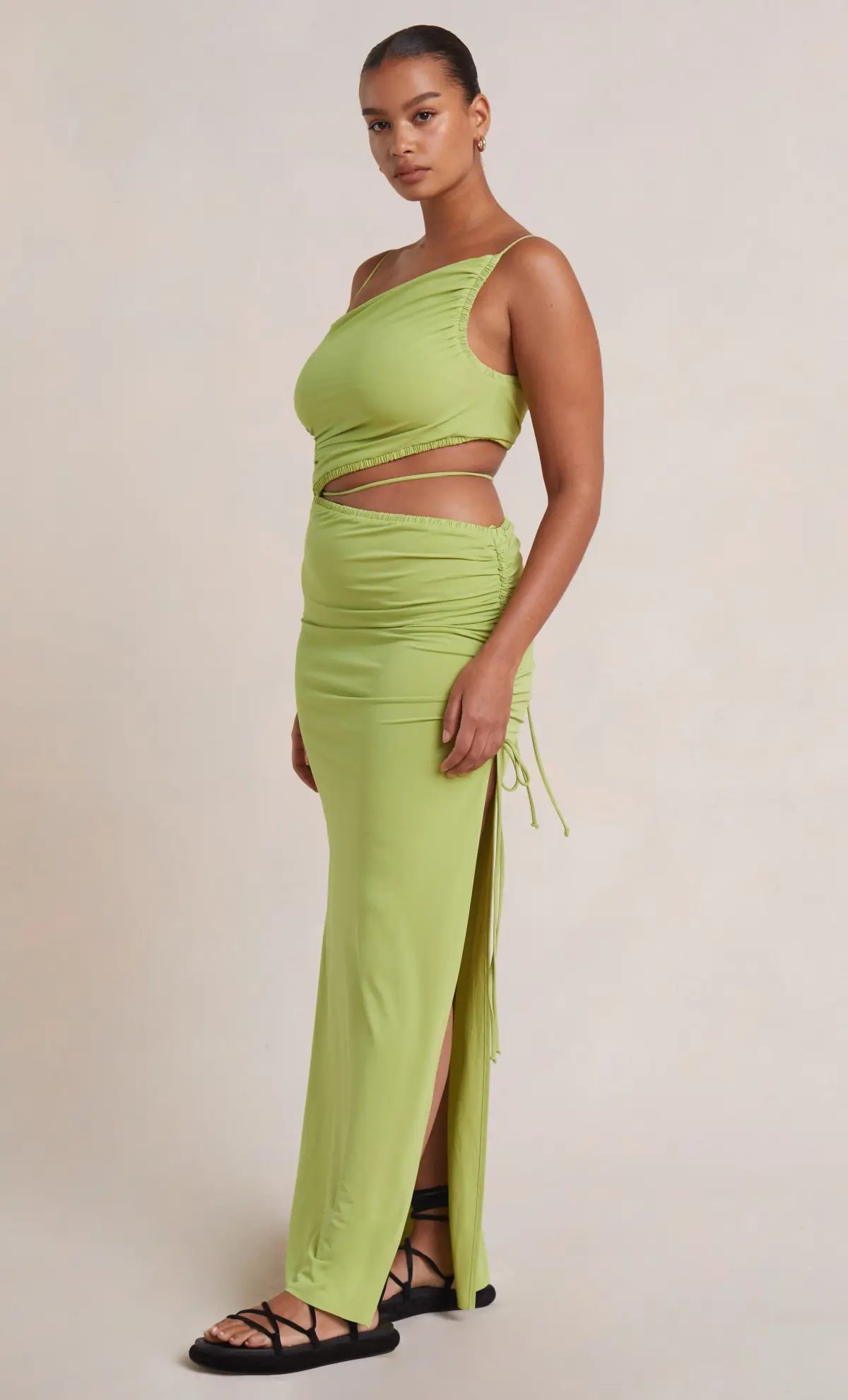 Bec & Bridge Dilkon Maxi Dress Lime Green Size 8 photo 2