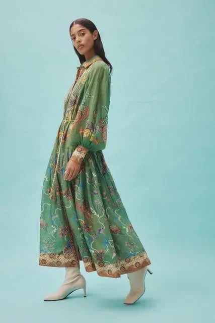 ALEMAIS Birdie Shirtdress in Jade Size 10 AU photo 10