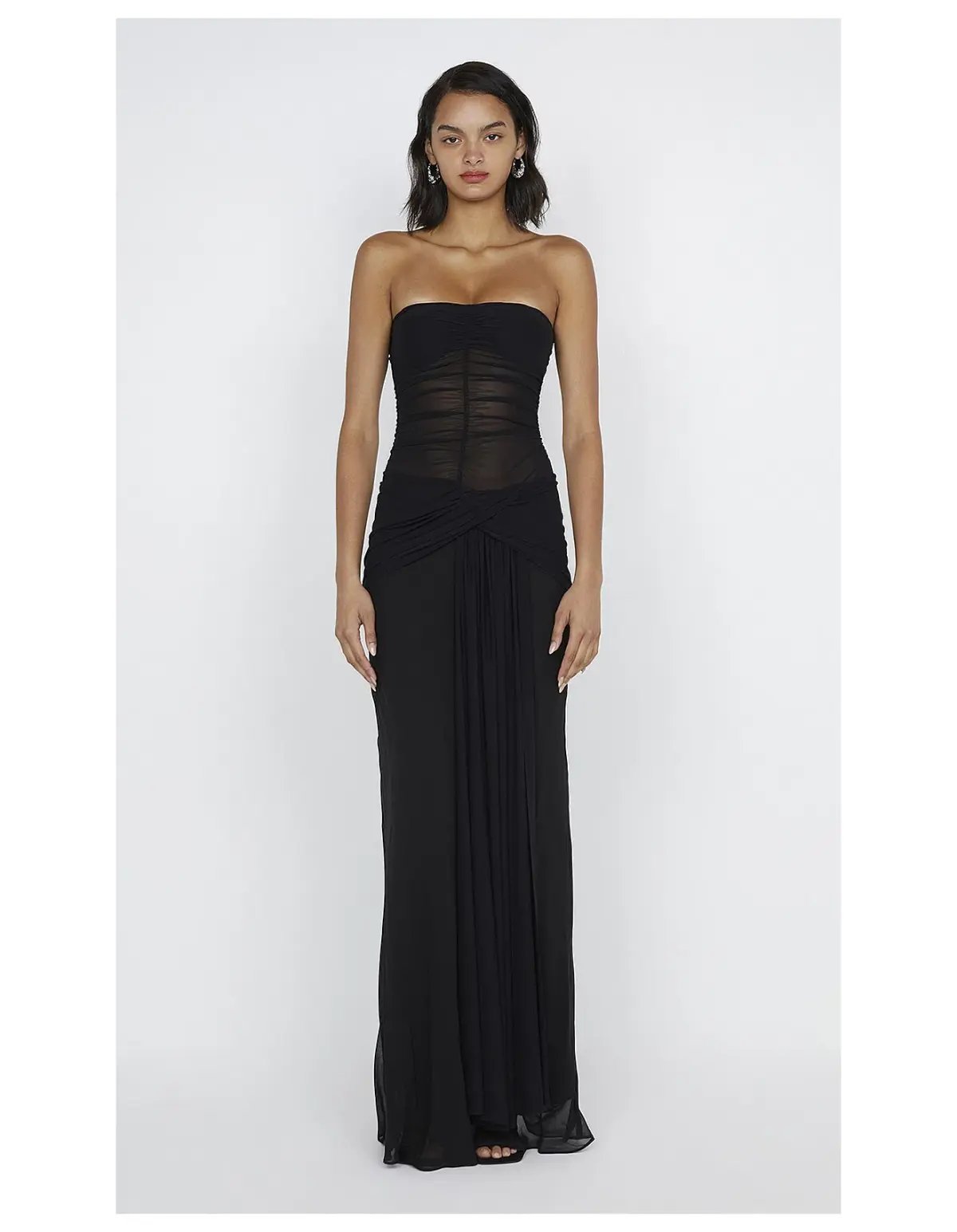 Bec & Bridge Noemi Strapless Dress in Black Size AU 8 photo 4