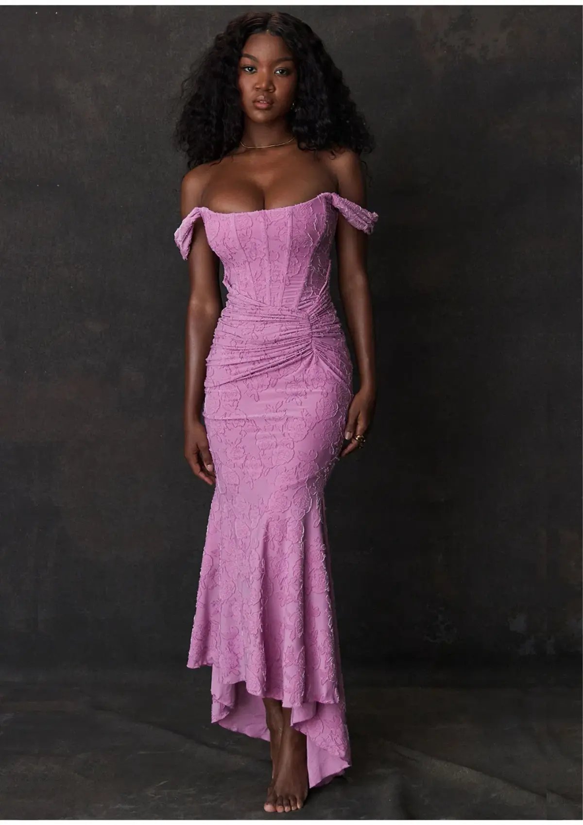 House of CB Cesca Floral Maxi Dress in Rose Pink Size S / AU 8 photo 4