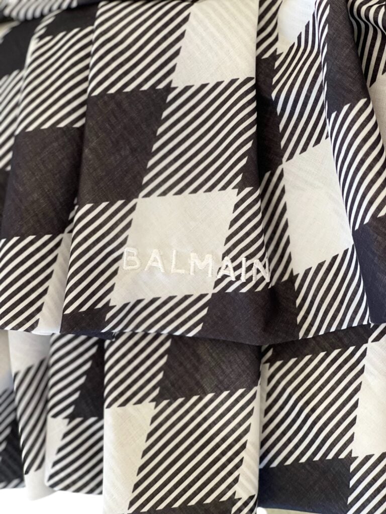 Balmain Black & White Check Dress photo 6