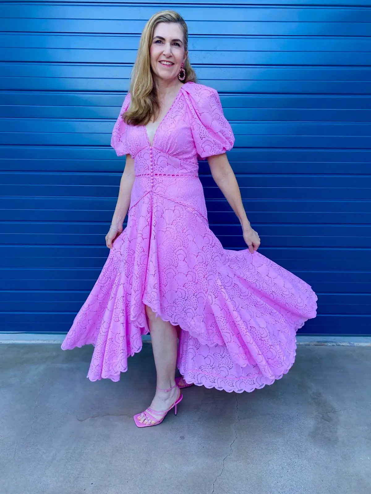 Acler Cookes Dress with Puff Sleeves Pink Size 14 photo 4