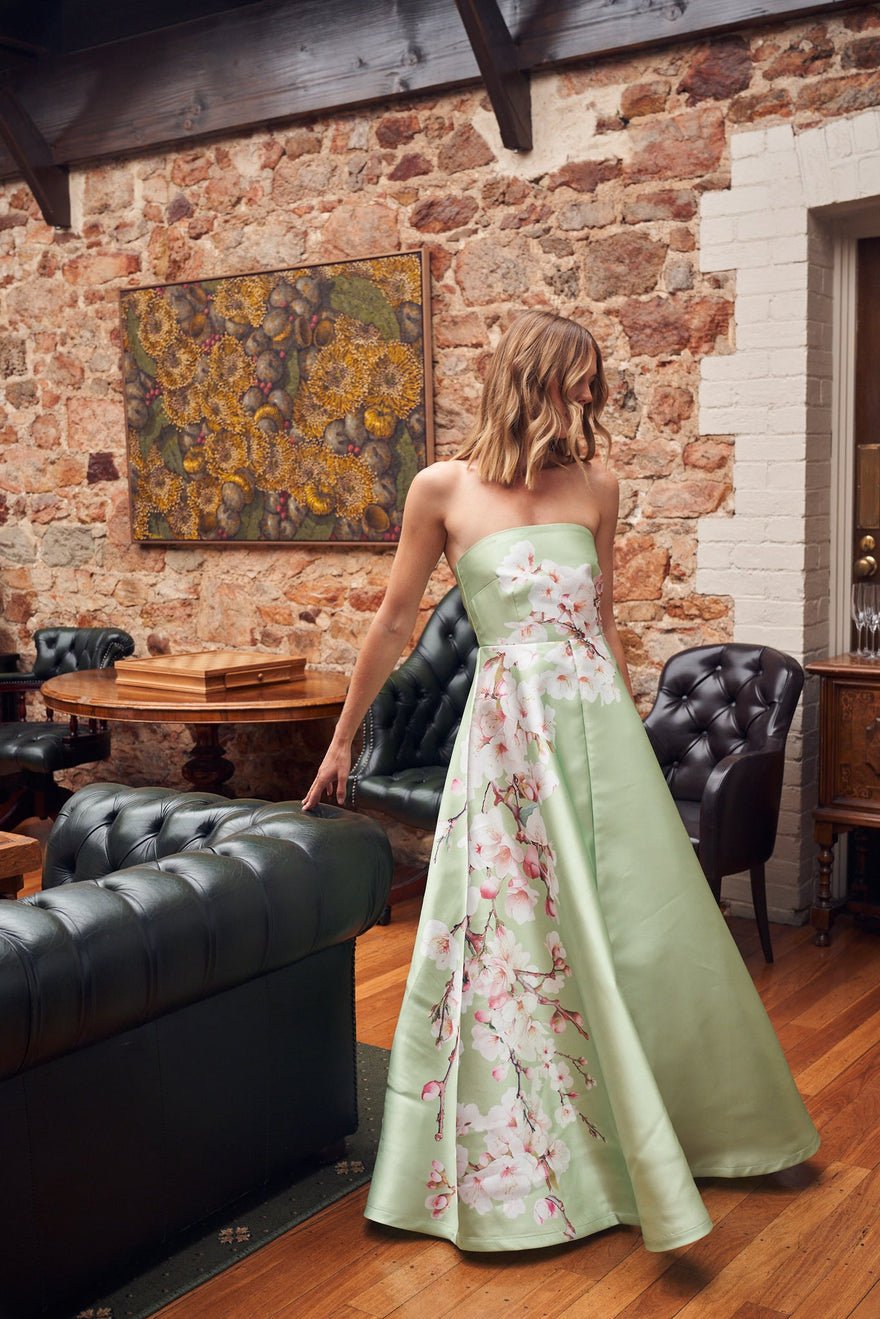 Aston Studio Audrey Dress In Paradise Blossom, Green photo 2