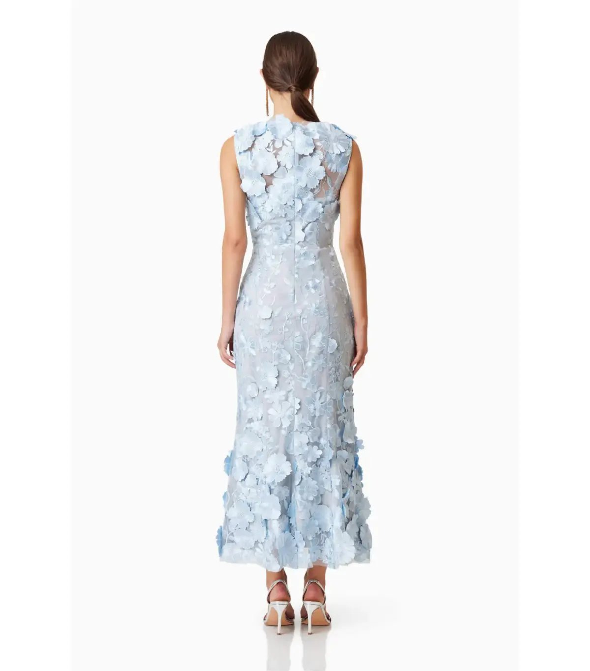 Elliatt Selene Cocktail Midi Dress Blue Size AU 4 photo 4