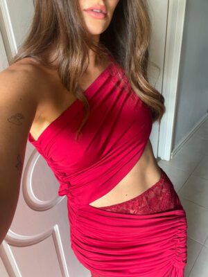 Deconduarte Paradiso Lace Dress Red photo 4