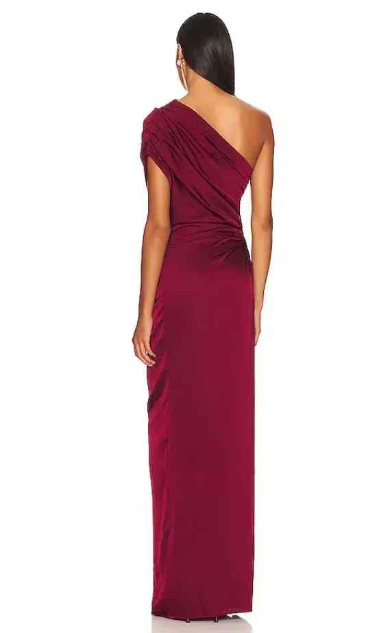 Andrea Iyamah x Revolve Aylo One Shoulder Dress Oxblood Size S / Au 8 photo 3