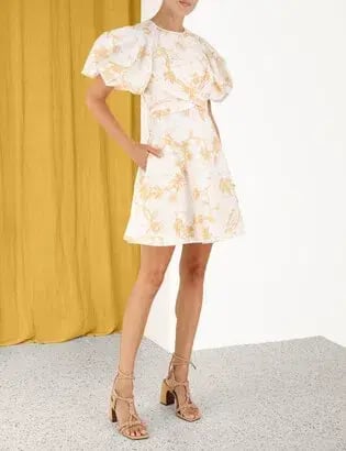 Zimmermann Wrap Mini Keira Beige Size AU 8 photo 2