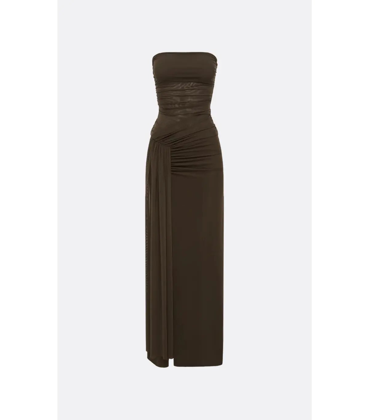 Bec & Bridge Ida Strapless Maxi Gown in Chocolate Brown Size AU 8 photo 4