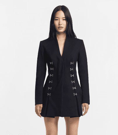 Dion Lee Blazer Dress Black Size 10 photo 3
