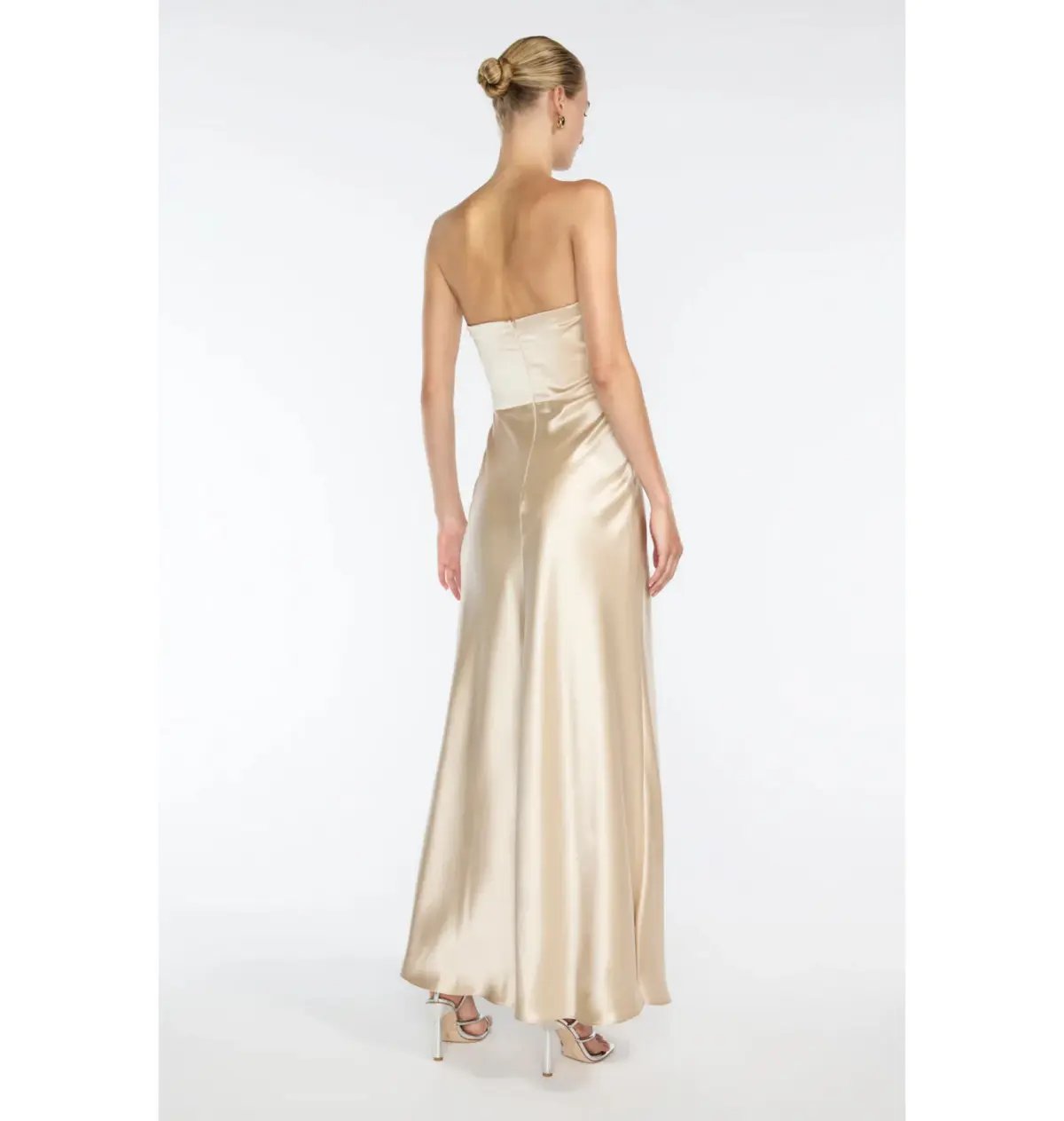 Manning Cartell Show Me Love Strapless Gown Champagne Size AU 10 photo 4