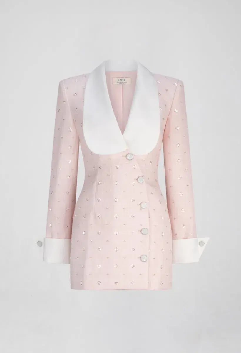 Atoir Magda Blazer Dress Pink Size AU 8 photo 6