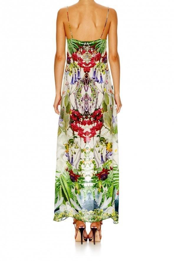 Camilla Exotic Hypnotic Shoestring Double Layer Dress Size 8 photo 4