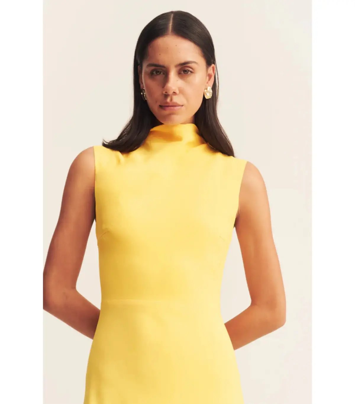 Shona Joy Pierce Sleeveless Maxi Dress in Sunflower Size AU 8 photo 2