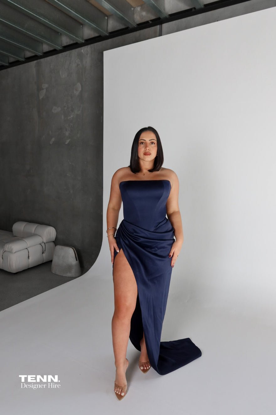 Lia Stublla Diour Gown - Navy photo 2