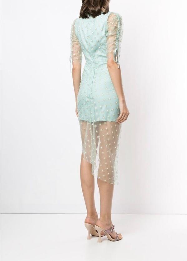 Alice McCall Peppermint Stardust Midi Dress Blue Size 8 photo 2