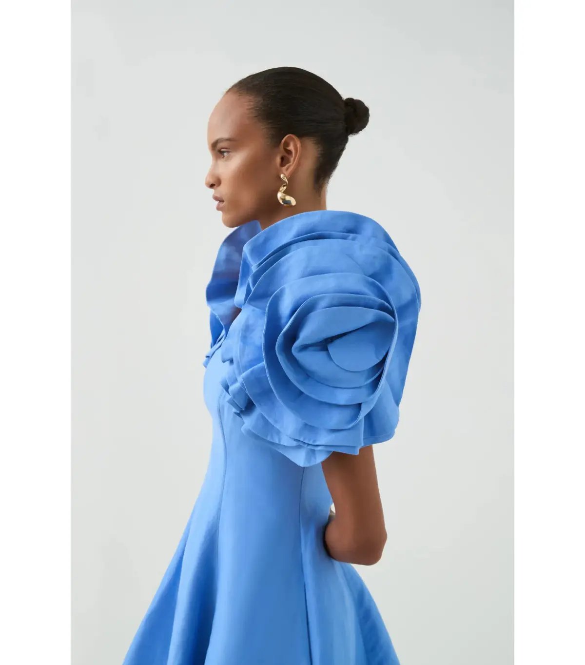 Aje Twyla Mini Dress in Oyster Blue Size AU 8 photo 4