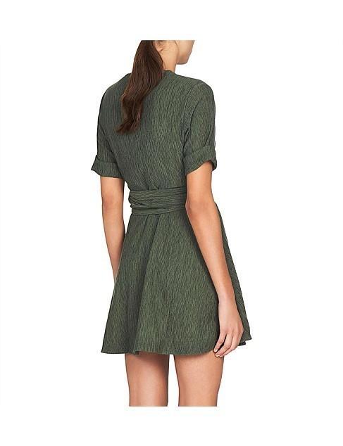Camilla and Marc Magnolia Tie Wrap Dress Green Size 8 photo 2