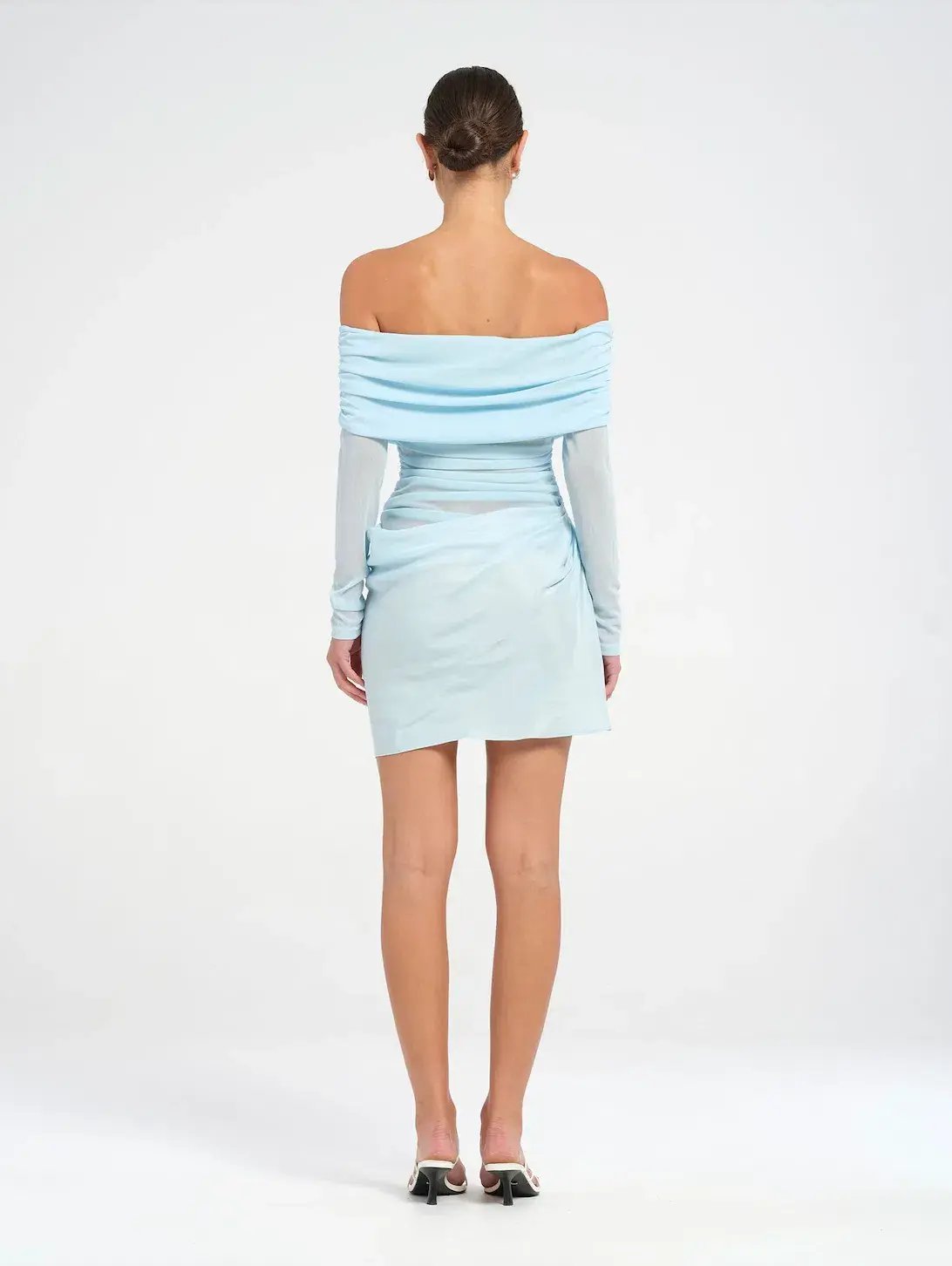 BENNI Luca Mini Dress in Ice Blue Size 8 / AU 8 photo 3
