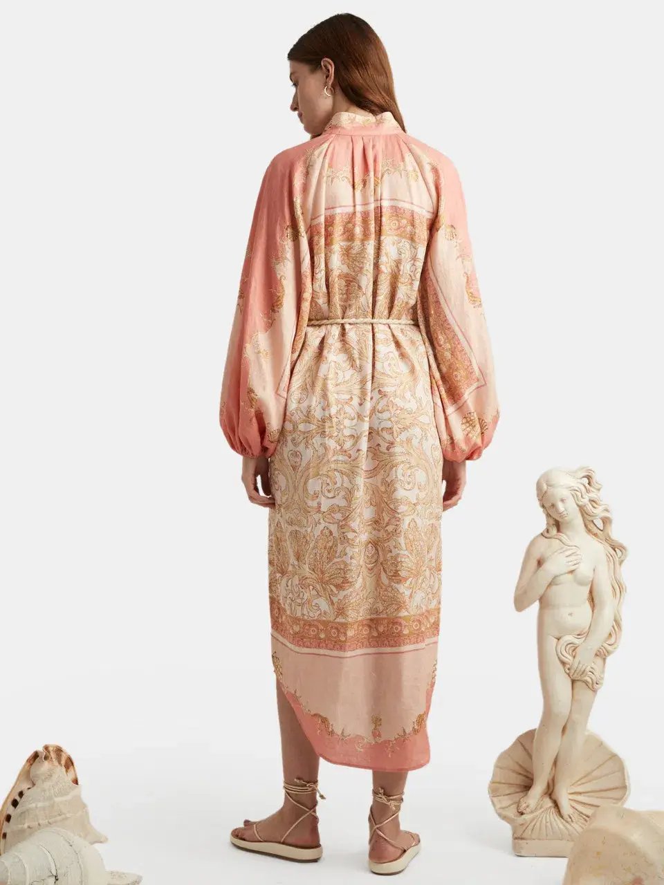 Alemais Ursula Shirtdress Pink Multi Size AU 12 photo 2