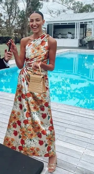 Sonya Moda Nour Yarden Maxi Dress Floral Size 8 photo 4