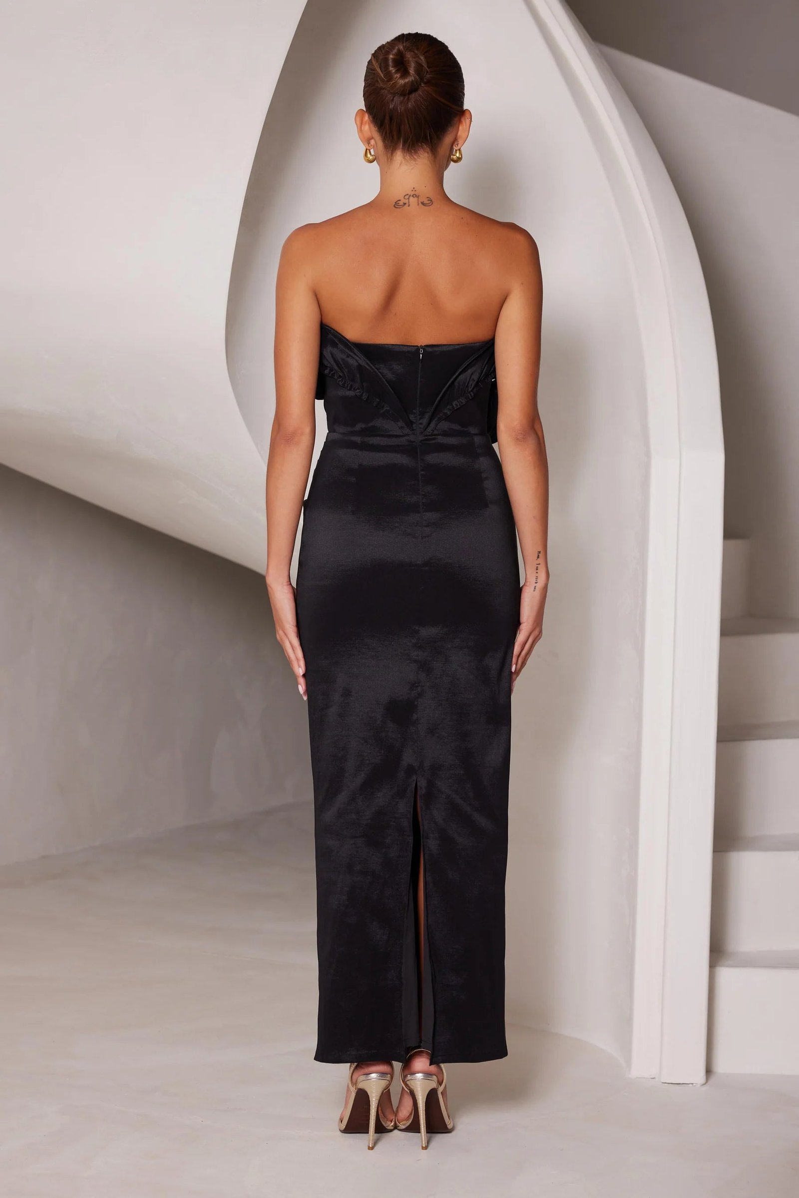 ELLE ZEITOUNE MILES DRESS - BLACK photo 5