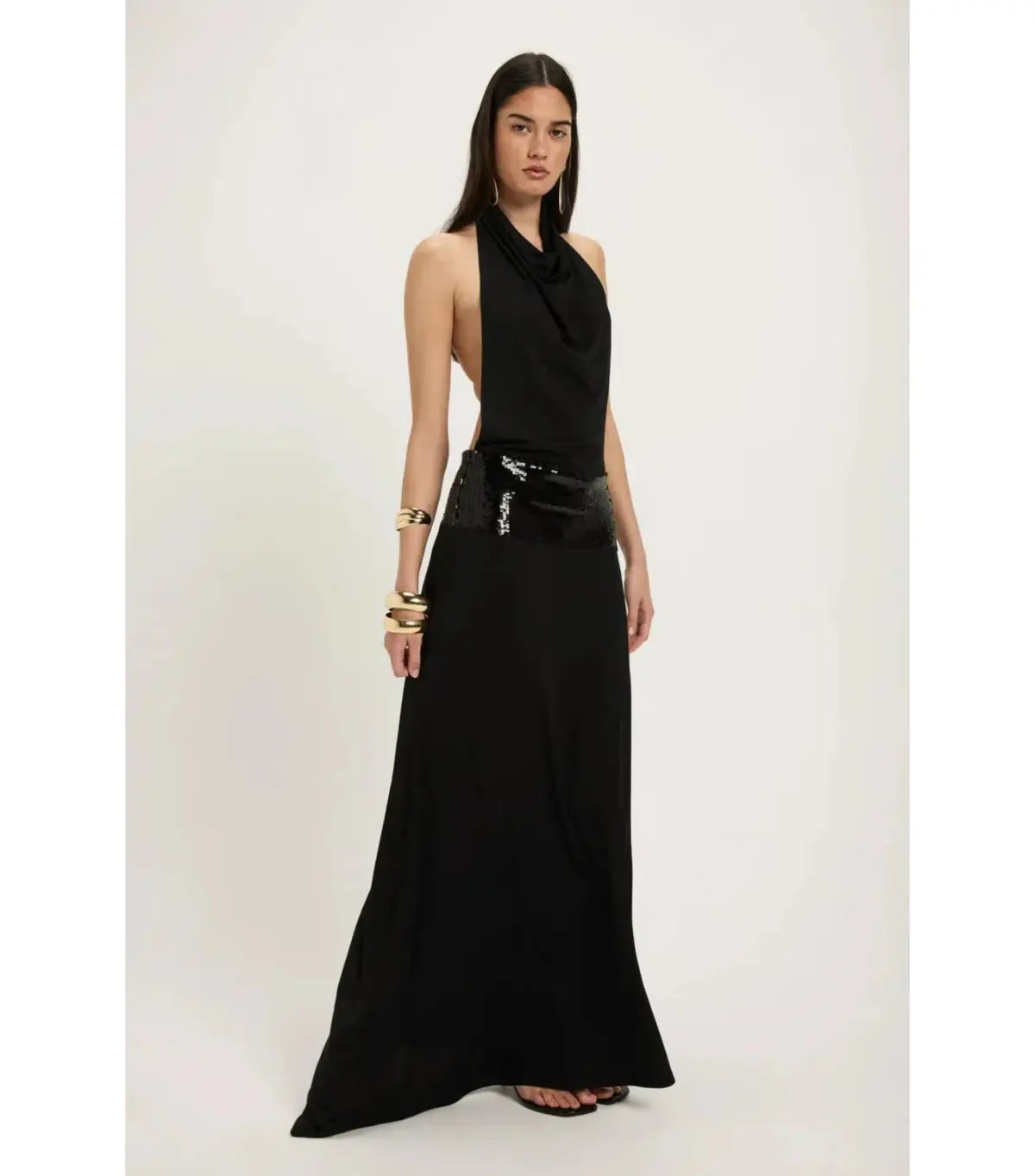 Ance Gria Adele Maxi Gown Black Size AU 8 photo 2