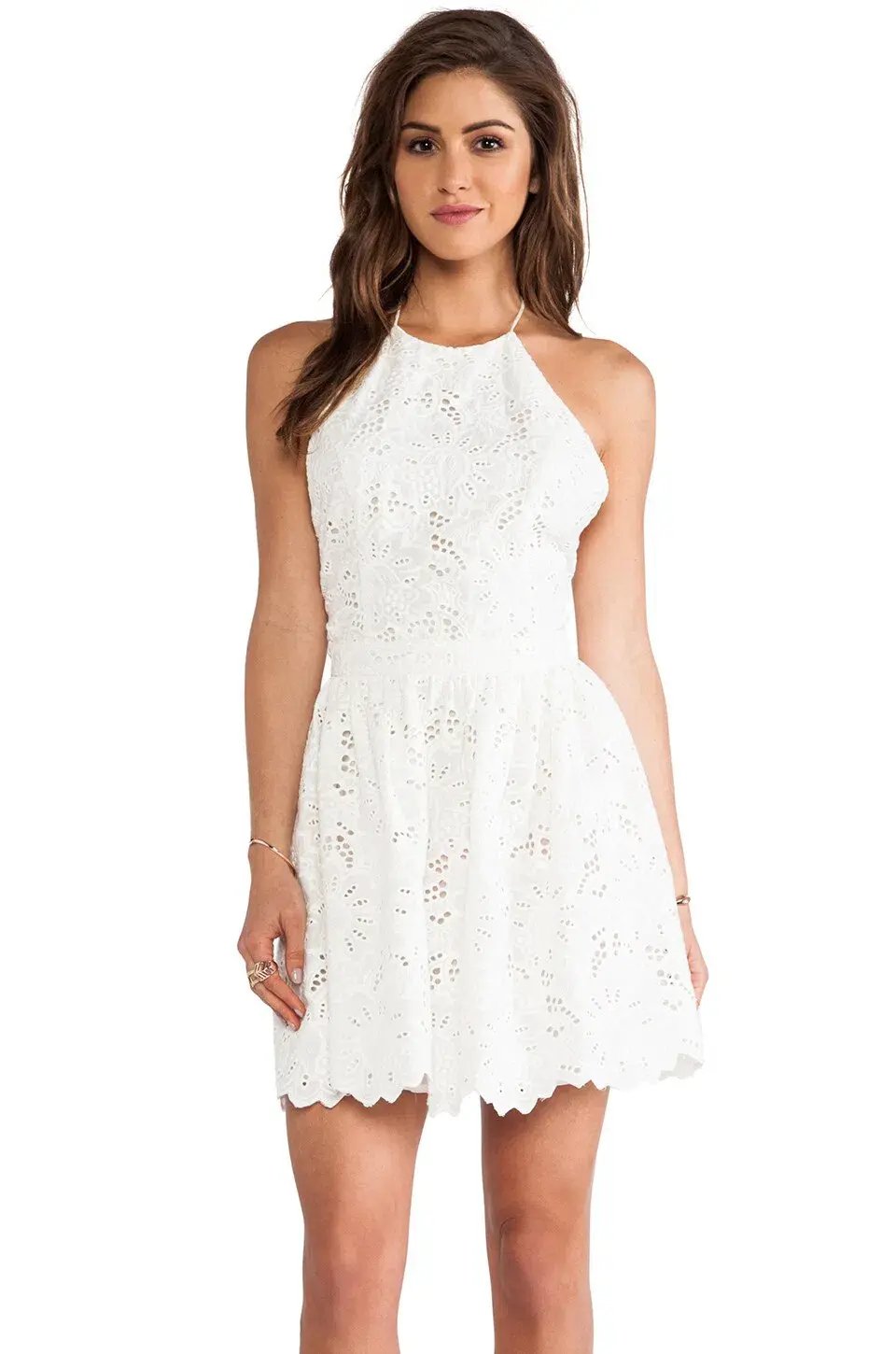 Zimmermann Roamer Halter Dress White Size 8 photo 2