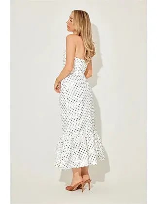 The Ultimate Muse Strapless Peplum Hem Midi Dress photo 2