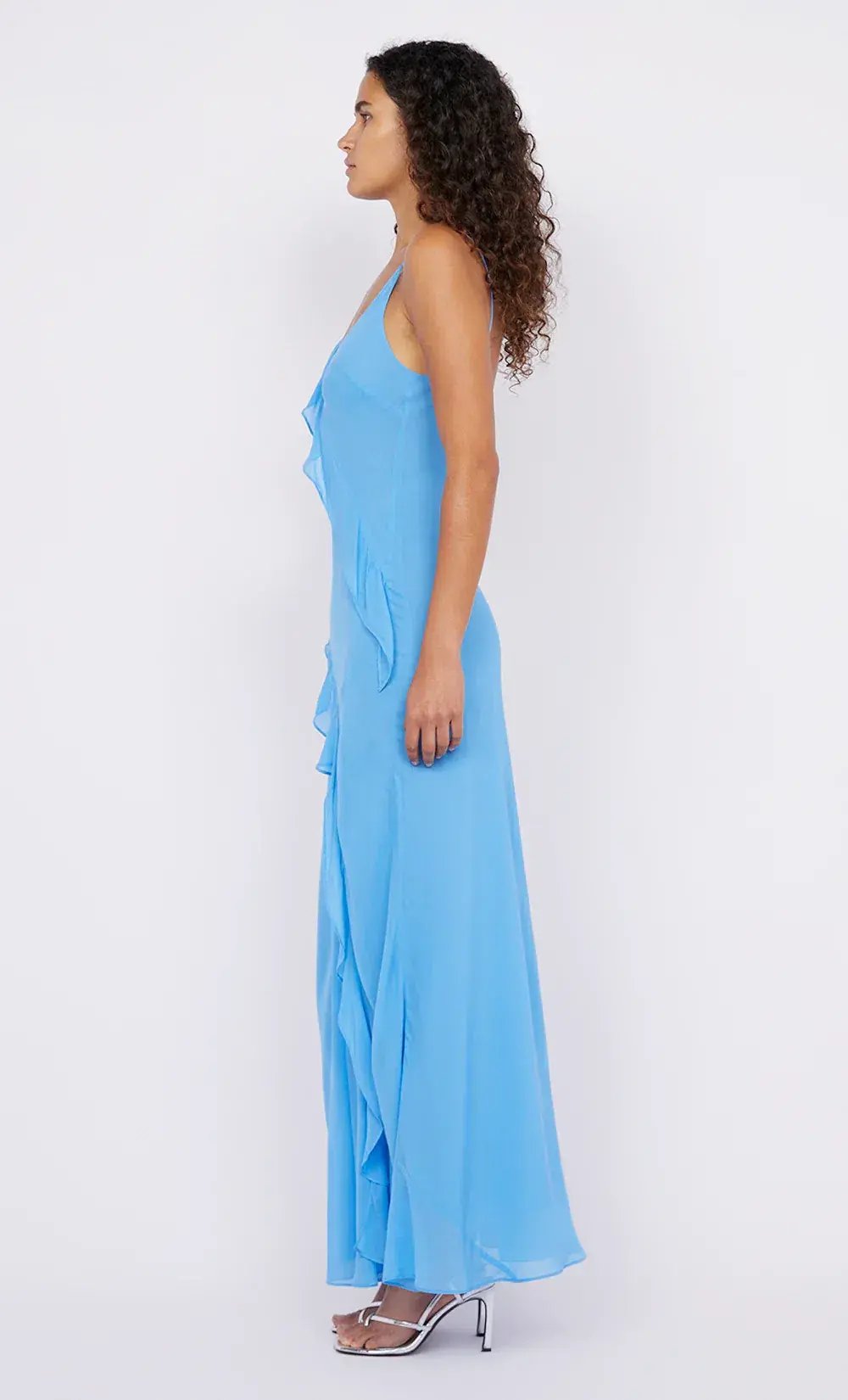 Bec & Bridge Aida Frill Dress Maxi Azure Size 8 photo 4