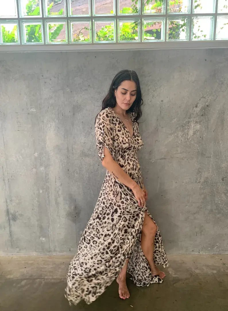 Spell Wild Ones Gown Animal Print Size M/AU 10 photo 4