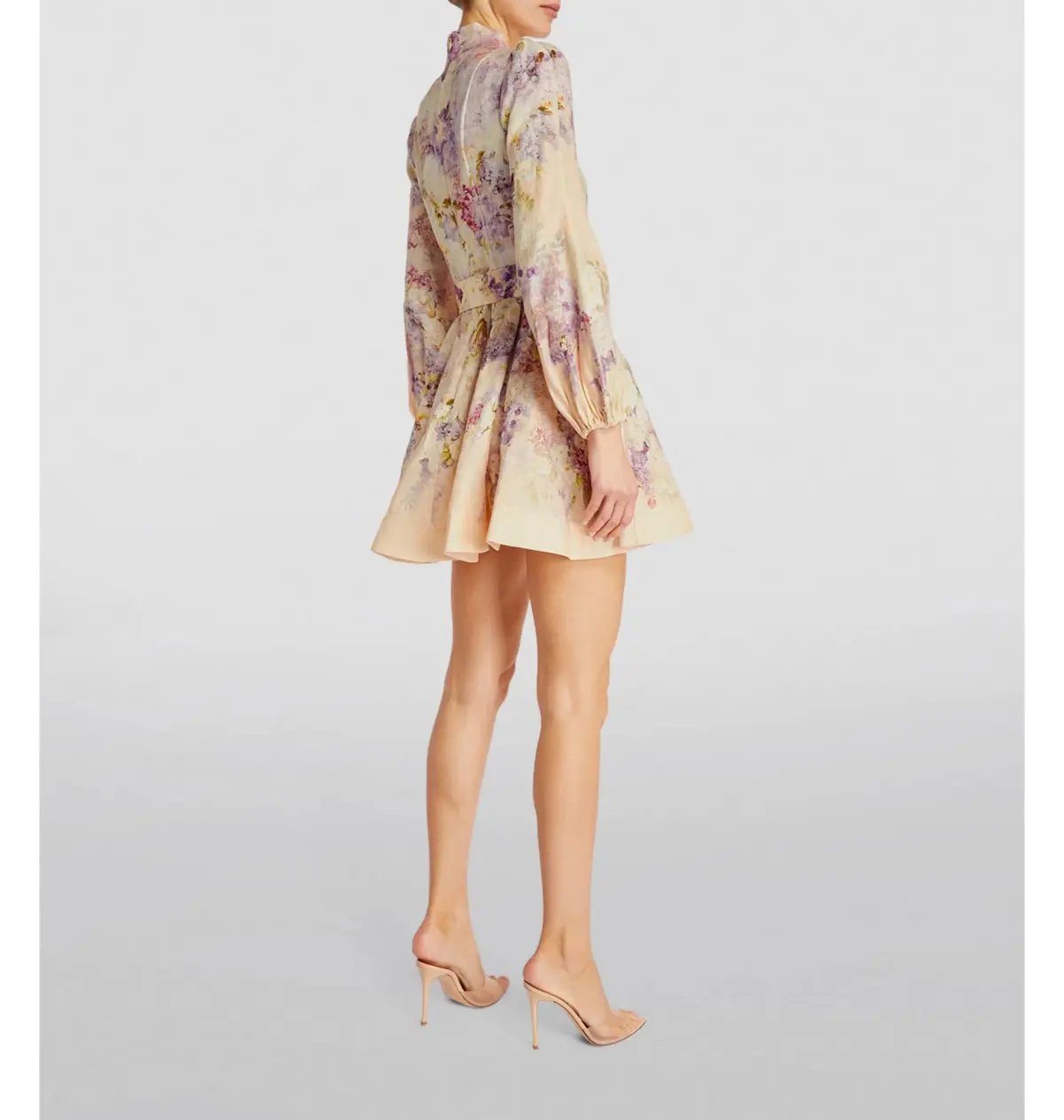 Zimmermann Lyrical Buttoned Mini Dress Floral Size 3 / AU 14 photo 2