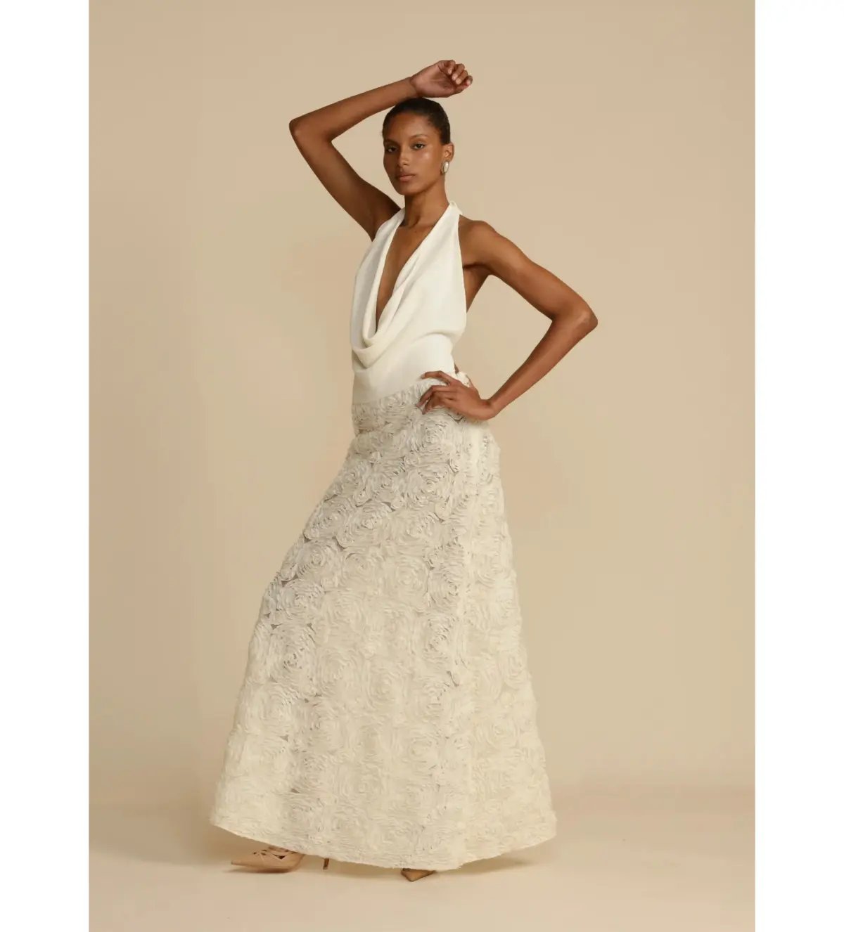 Arcina Ori Adriana Maxi Dress White Size AU 10 photo 4
