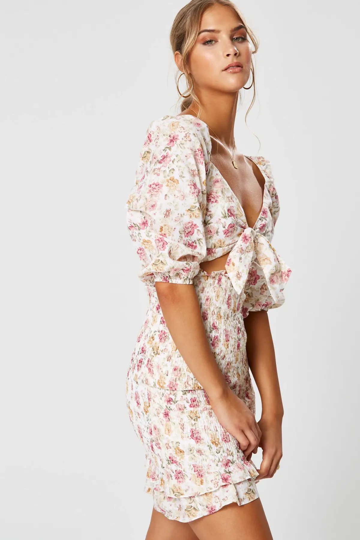 Winona Florence Tie Front Dress Print Size 8 photo 3