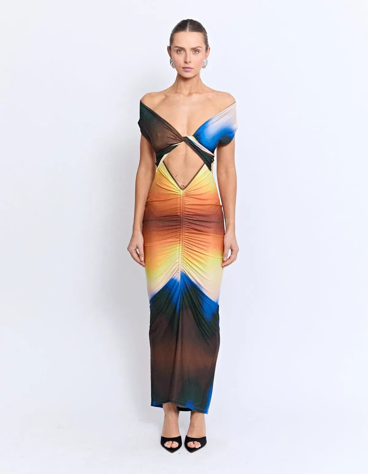 Pfeiffer Lexington Midi Dress Earth Size 14 photo 2