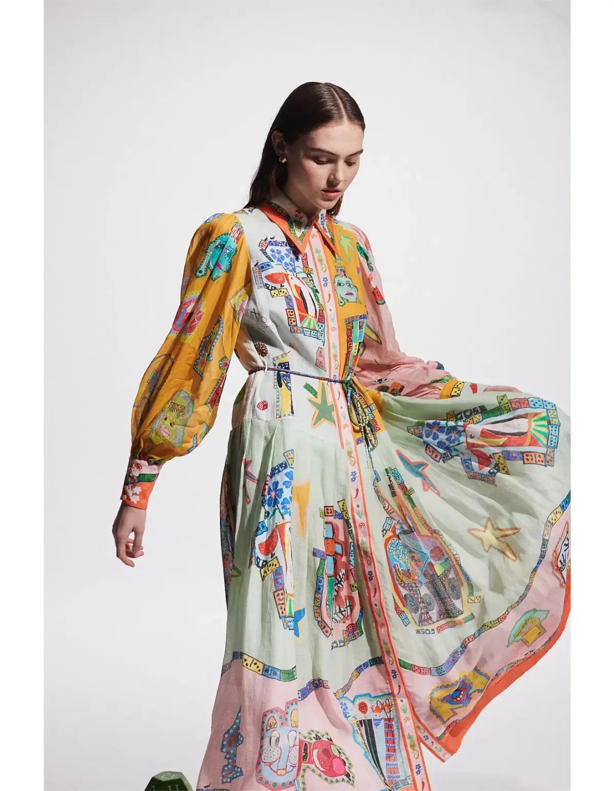 Alemais Players Shirtdress Maxi Dress Multi Size 10 photo 2