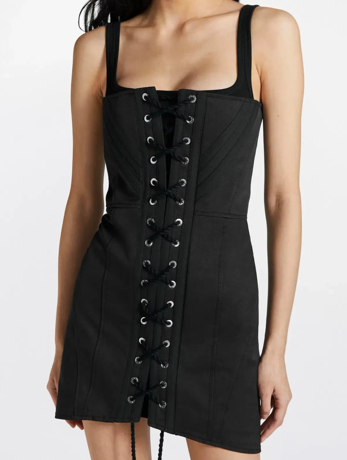Dion Lee Laced Utility Corset Dress Black Size 8 / S photo 2