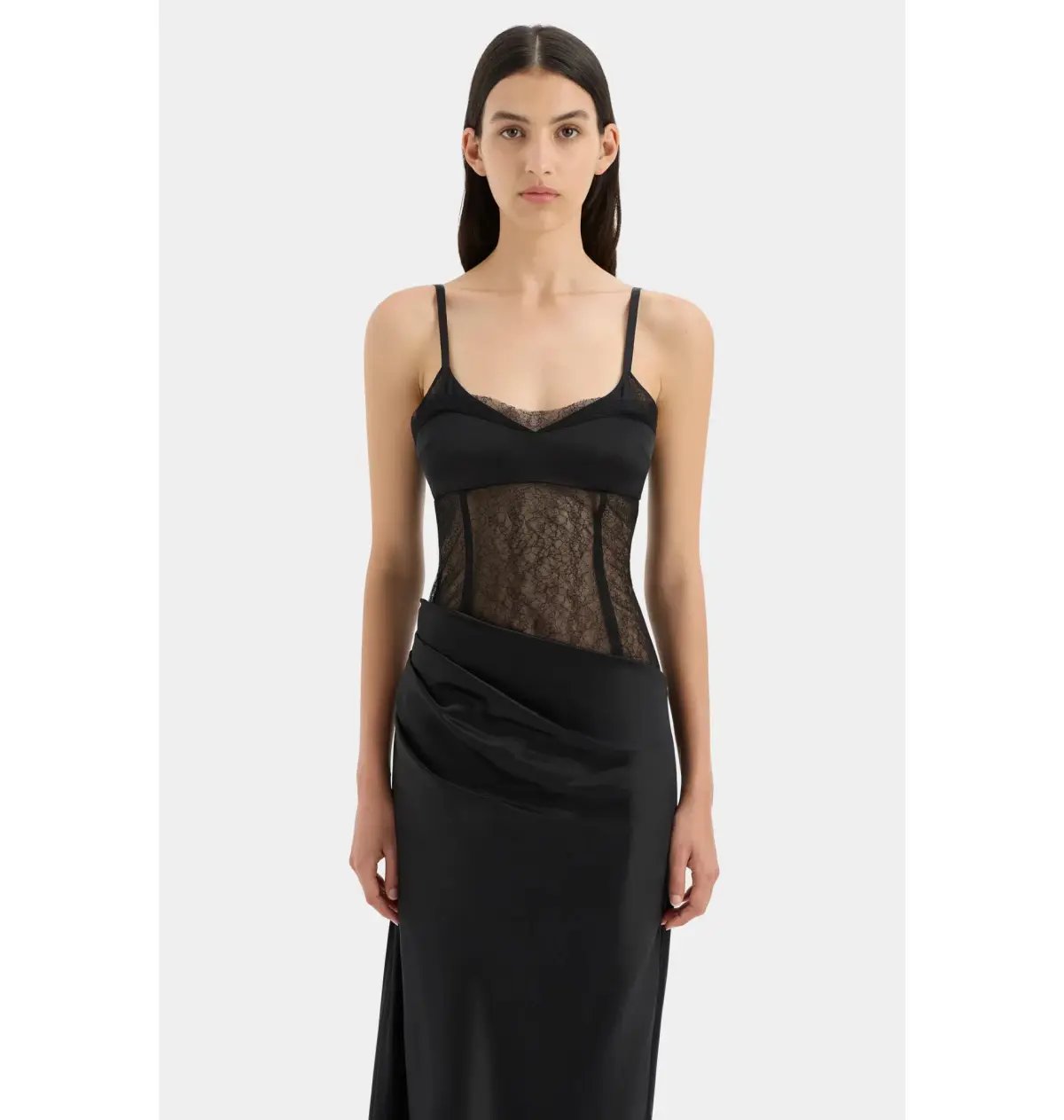 Sir the Label Dunya Draped Gown Black Size AU 10 photo 2