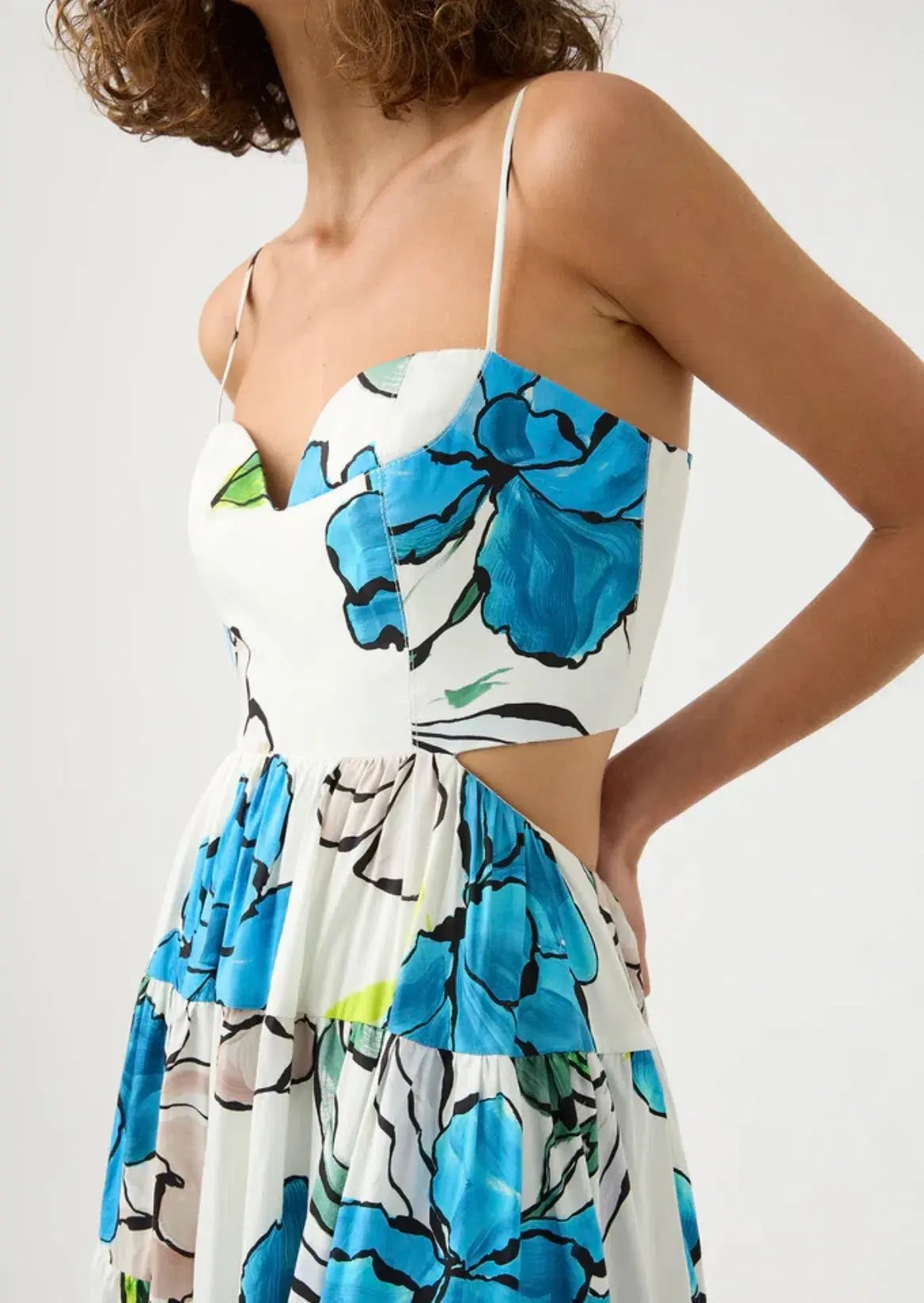 Aje Botanical Tiered Maxi Dress Print Size AU 8 photo 2