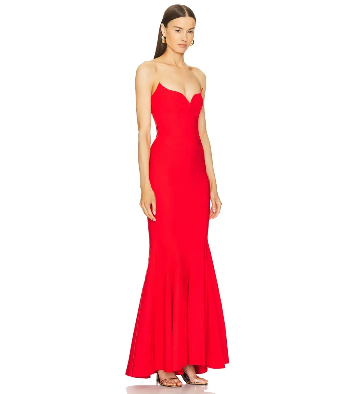 Michael Costello Billie Gown Red Size XS/AU 6 photo 2