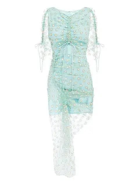 Alice McCall Stardust Midi Dusty Peppermint Dress Size AU 8 photo 3