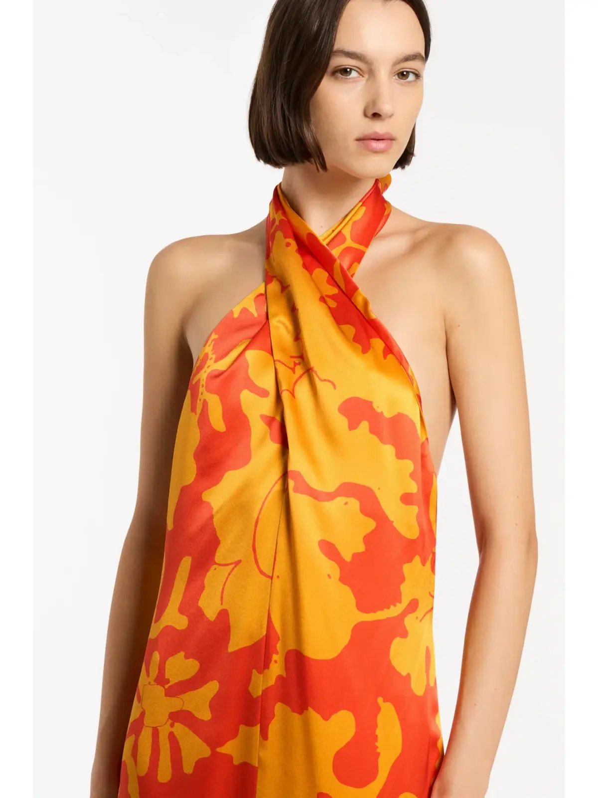 Sir the Label Armel Halter Dress in Orange Size 2 / AU 10 photo 2