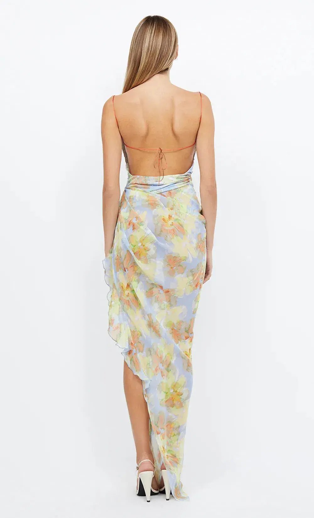 Bec & Bridge Zephy Asym Midi Dress Floral Size AU 8 photo 6