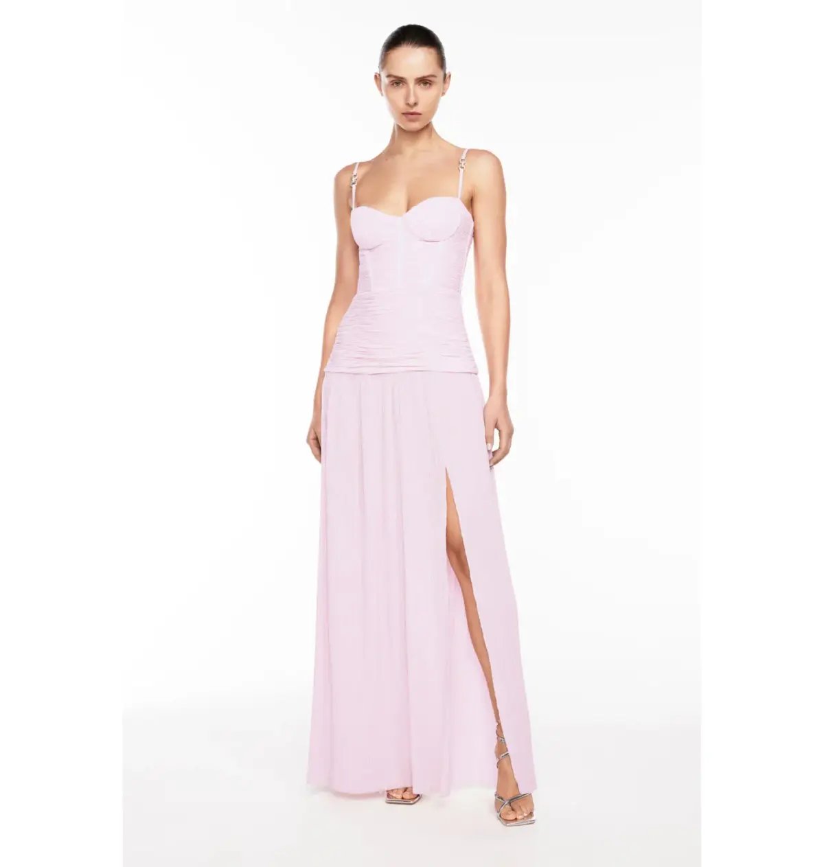 Manning Cartell Double Time Pleat Dress Pink Size AU 8 photo 2