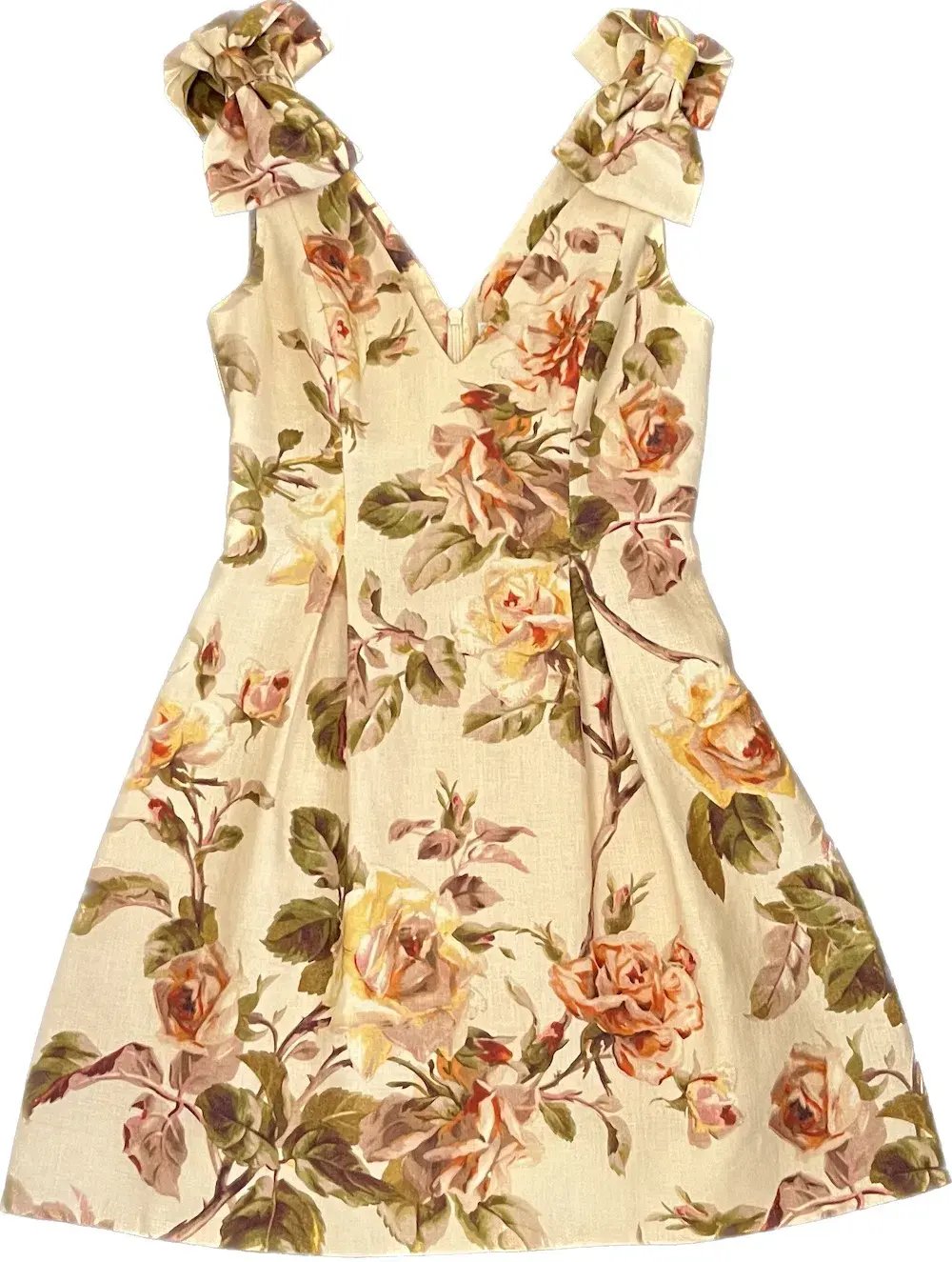 Zimmermann Resistance Tie Dress Mini Dress Autumn Rose  Size 0/Au 8 photo 2