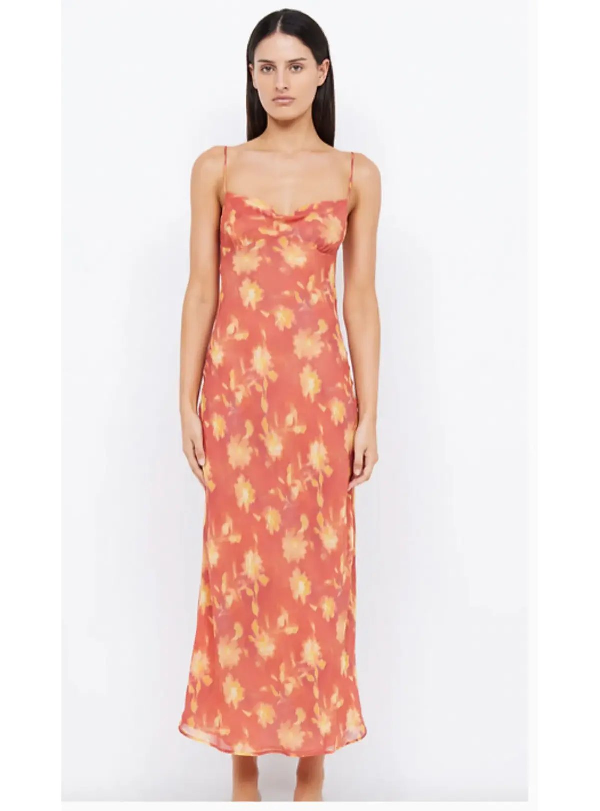 Bec & Bridge Azalea Strap Midi Dress Lumen Floral Size AU 10 photo 2