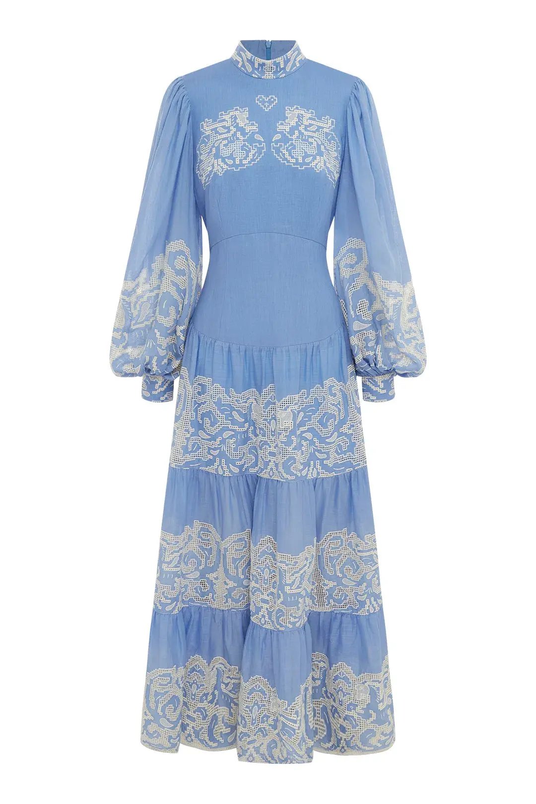 Alemais Arion Midi Dress Blue Size 8 photo 5