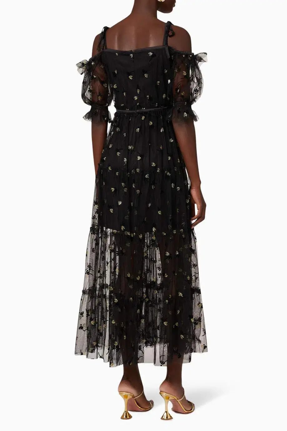Alice McCall Moon Lover Midi Dress Black Size 8 AU photo 4